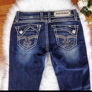 Rock Revival Johanna Capri Jeans Dark Wash 28
